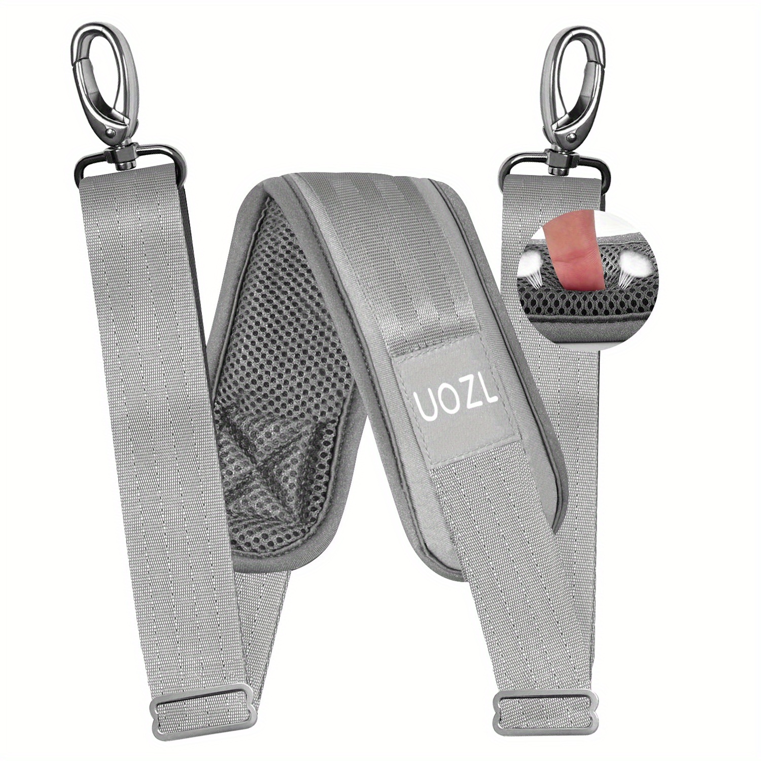 Shoulder Strap, Extra-thick Fixed Cushion Pad And Dual Clasps