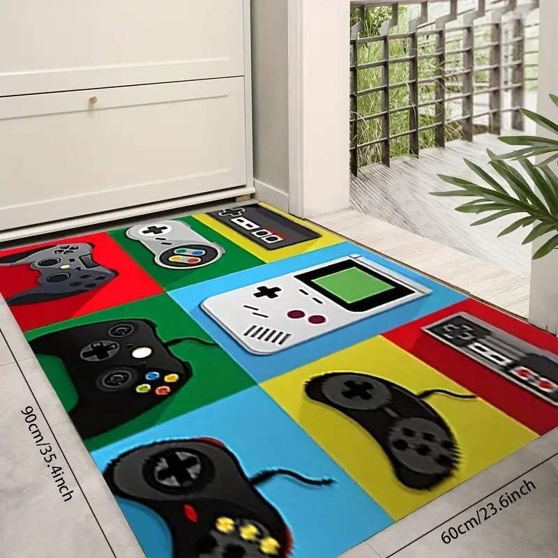 Alfombra de máquina de juegos, manija de videojuegos para el hogar, alfombra  de sala de juegos, alfombra de dormitorio, 80 * 120 cm Excelente  Rendimiento ER003387CYL