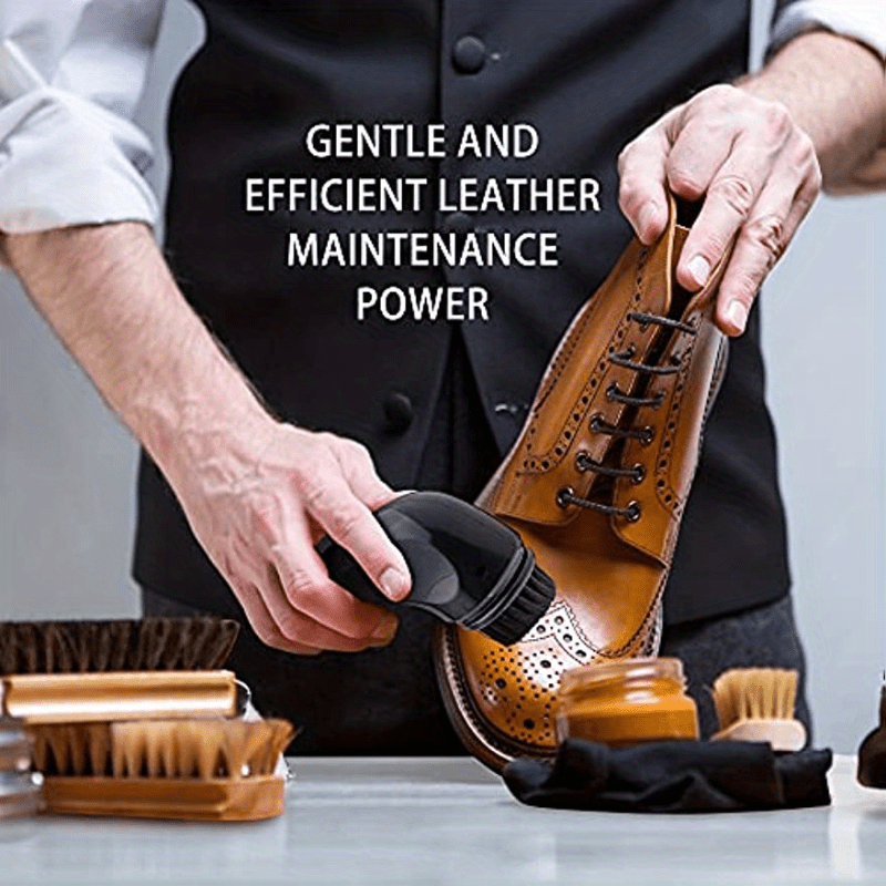 Electric Shoe Brush Kit Leather Shoe Care Shining Dust Cleaner