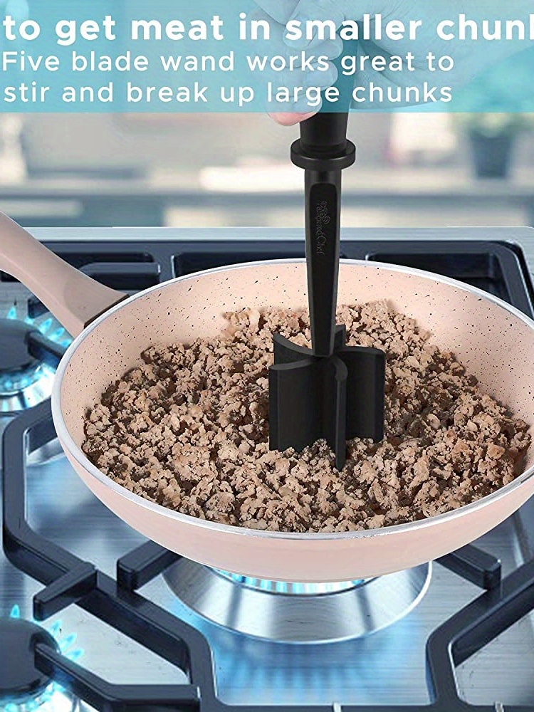 1pc Meat Chopper, Hamburger Chopper, Premium Heat Resistant Masher