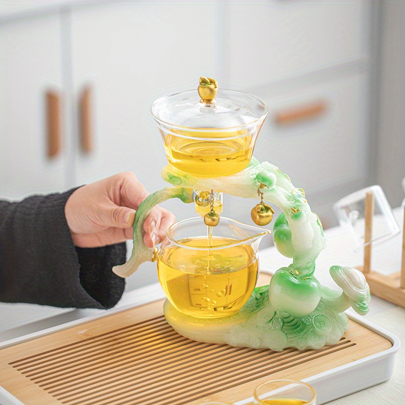 Soul Mates Glass Tea Cup + Saucer Set 3oz 