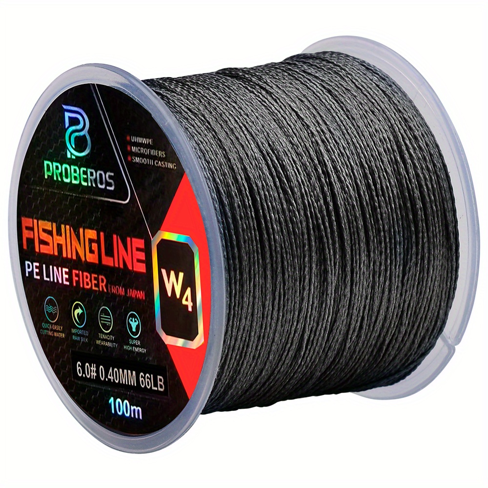 1pc Strong and Durable 4-Strand Multicolored Braided Fishing Line - 109  Yards/546 Yards - Ideal for Catching Big Fish