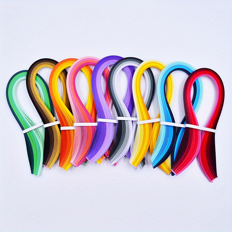 Zorfeter 9 Sets Multi-Color Quilling Paper Strips Kits 900 Strips 42  Colors, 10mm Width, 15 Length