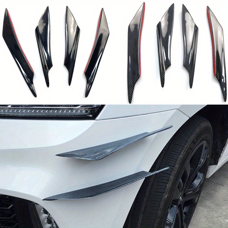 Universal Car Front Bumper Lip Rubber Fin Splitter Body - Temu