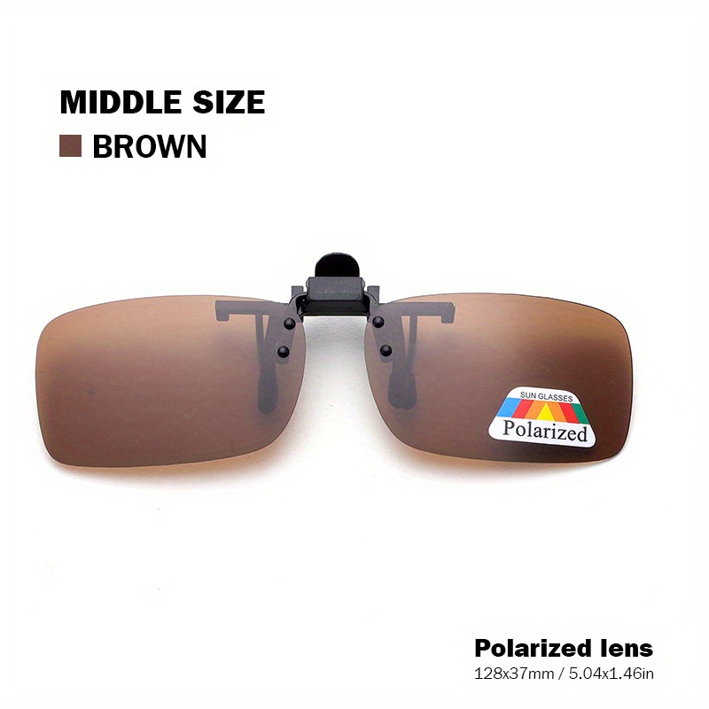 Polarized Clip-On Sunglasses UV Protection Men Driving