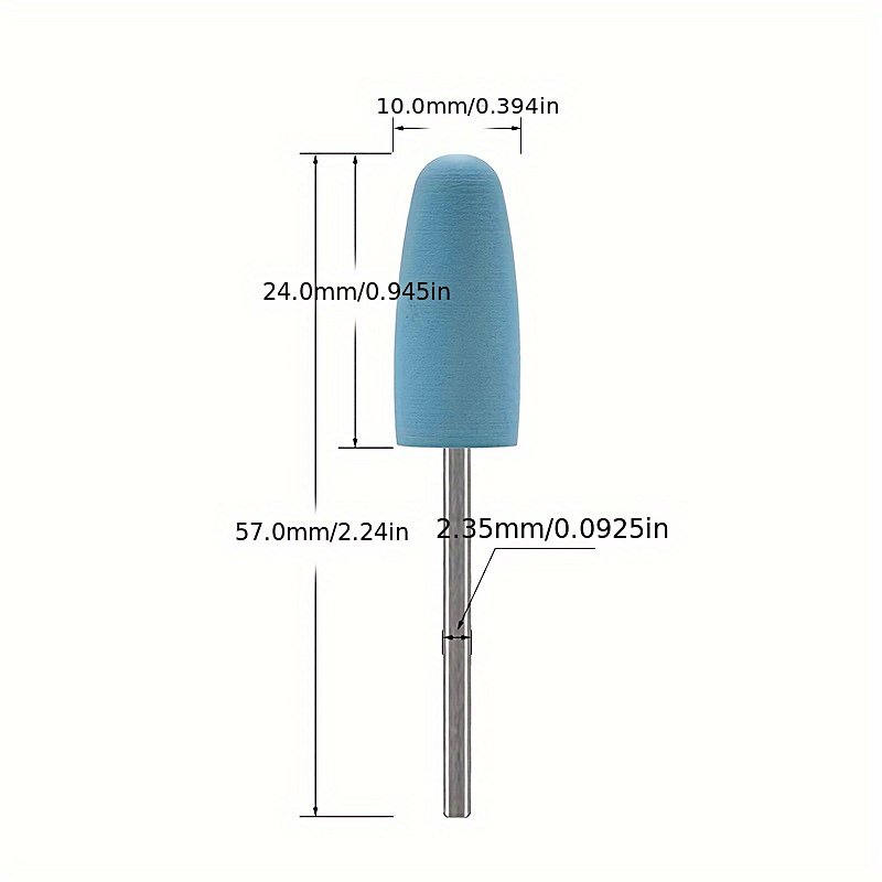 Silicone Head Nail Grinders Bits for Nail Art