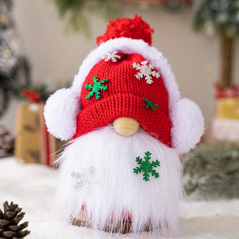 Snow Gnome Christmas Gnome Winter Decor Tiered Tray Decor - Temu