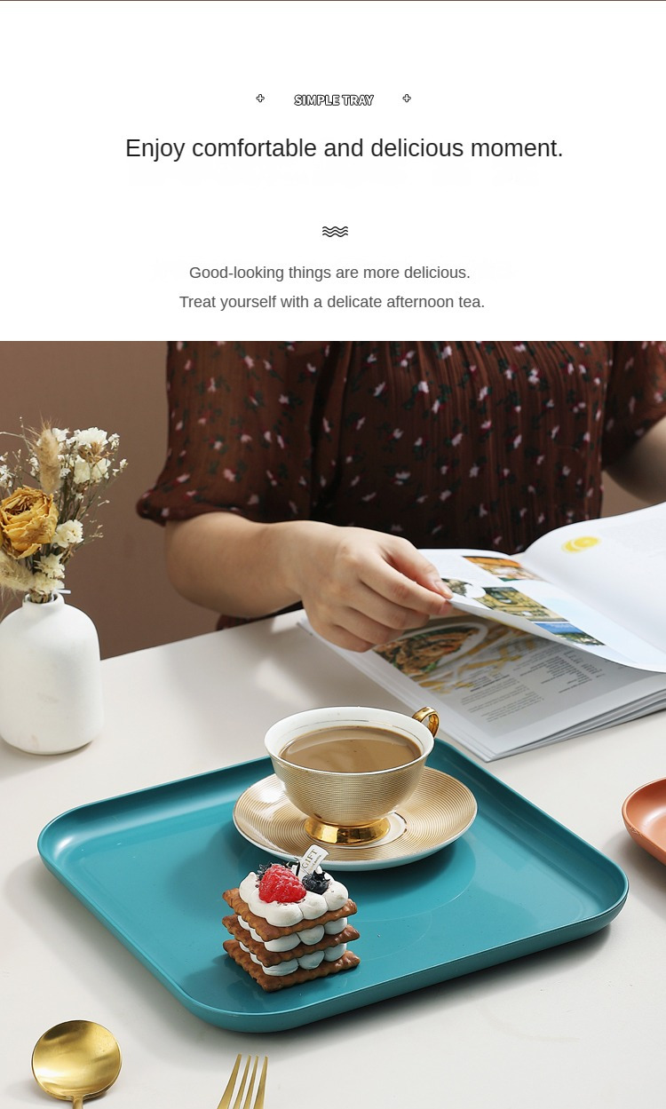 Unbreakable Dinner Tray Decorative Food Serving Tray Parties Temu