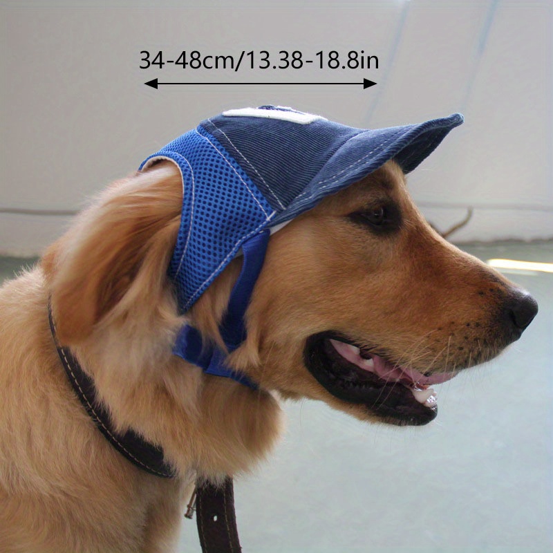 High Paw Dog Sun Hat Baseball Cap Trucker Hat for Small Medium Large Dogs with Ear Holes Adjustable Drawstring Breathable Waterproof Design UV