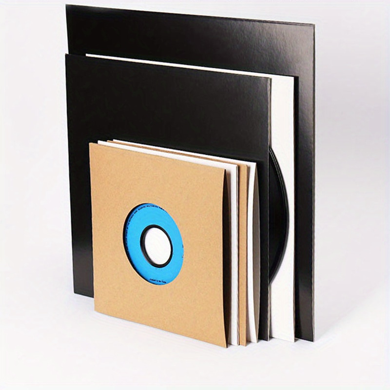 10 fundas para álbumes LP de 12 pulgadas, color blanco liso, cubiertas  exteriores para tarjetas, discos de vinilo, sin agujeros. -  España