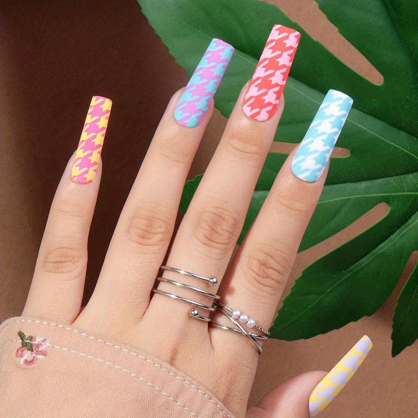 Louis Vuitton Nails  Acrylic nails, Grunge nails, Acrylic nails