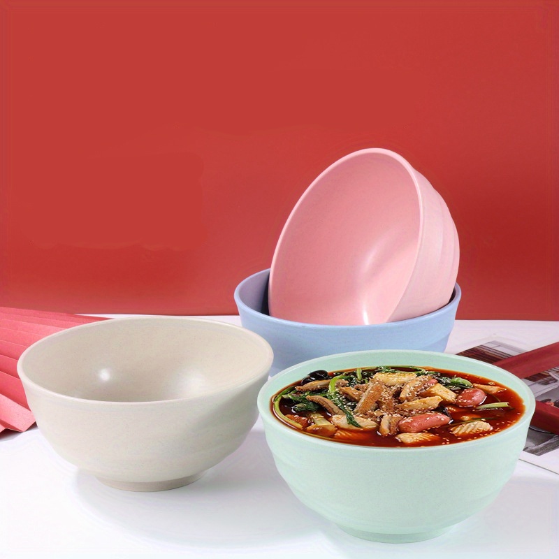 DOWAN 22 OZ Ceramic Soup Bowls & Cereal Bowls - 6 White Bowls Set of 4 for  Soup, Cereal, Oatmeal, Fruit, Rice - Dishwasher & Microwave Safe