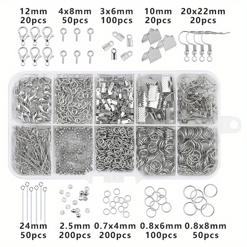 Mixed Jewelry Making Findings Set Metal Alloy Accessories Kit Jewelry  Findings Supplies for Jewelry Beading Making Handmade DIY