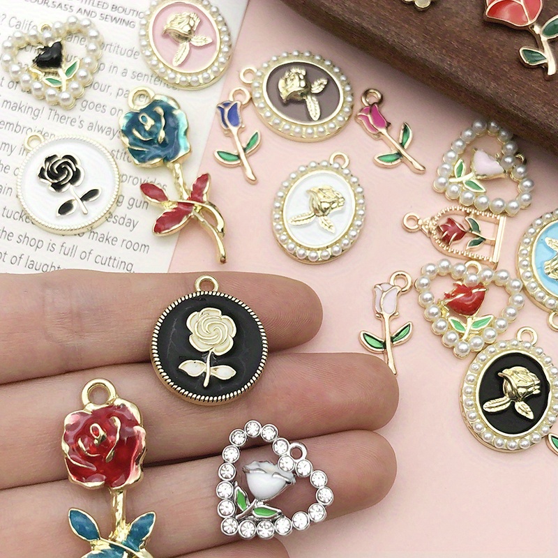 Flower Sakura Charms Pendants Alloy Japanese Kawaii Cherry Charms Diy Necklace  Bracelet Earrings Jewelry Diy Making - Temu