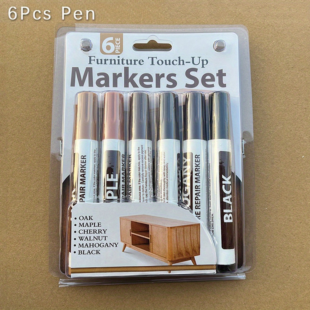 Wooden Furniture Repair Pen Touch Up Markers and Filler Sticks Wood Scratch  Restoration Kit Patch Paint Pen Wood Composite Repair
