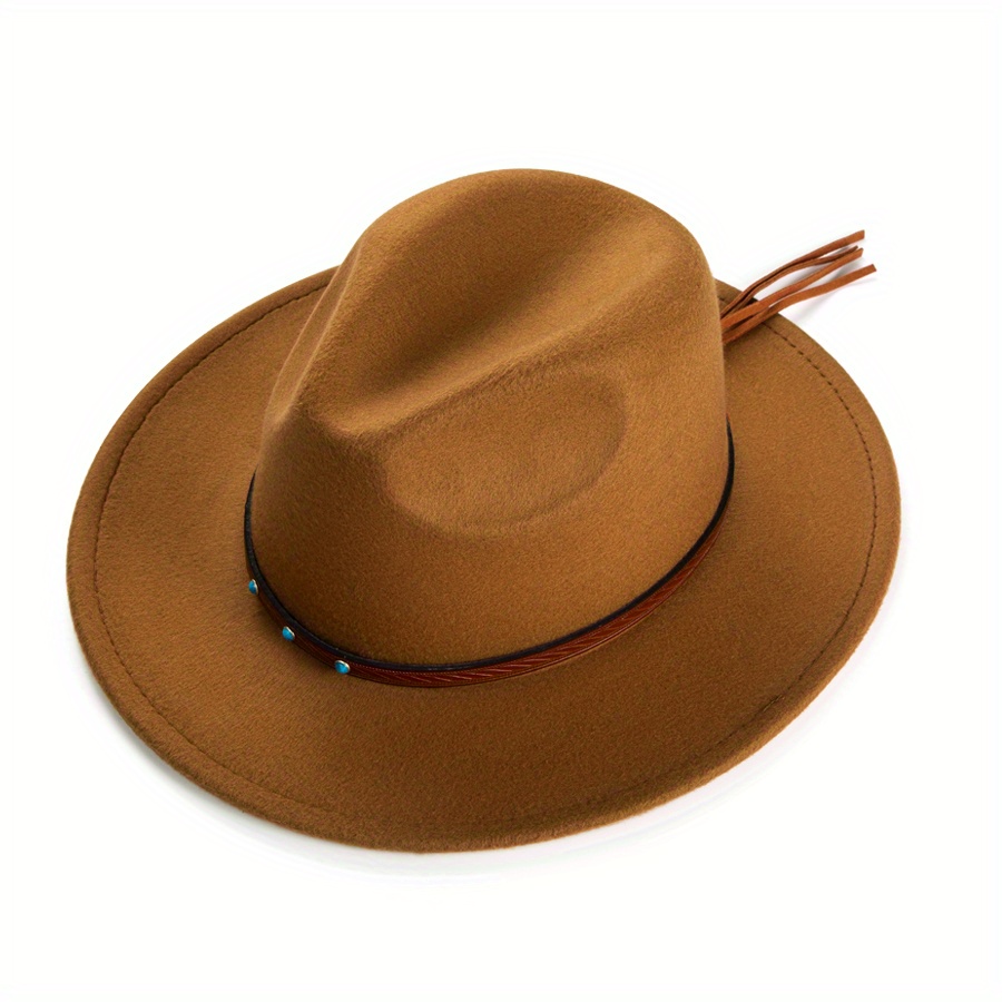 Exquisite Hat With Large Eaves Bell Shaped Jazz Hat Male Charm Cool Top Hat  For Men And Women, Shop On Temu And start Saving