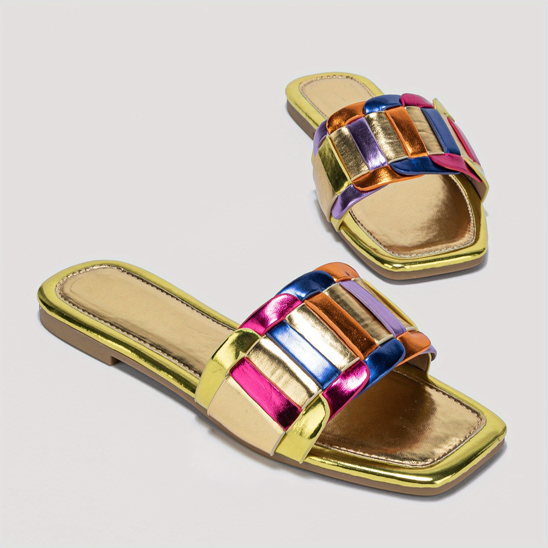 PMUYBHF Casual Strappy Sandal Walking Slide Sandals