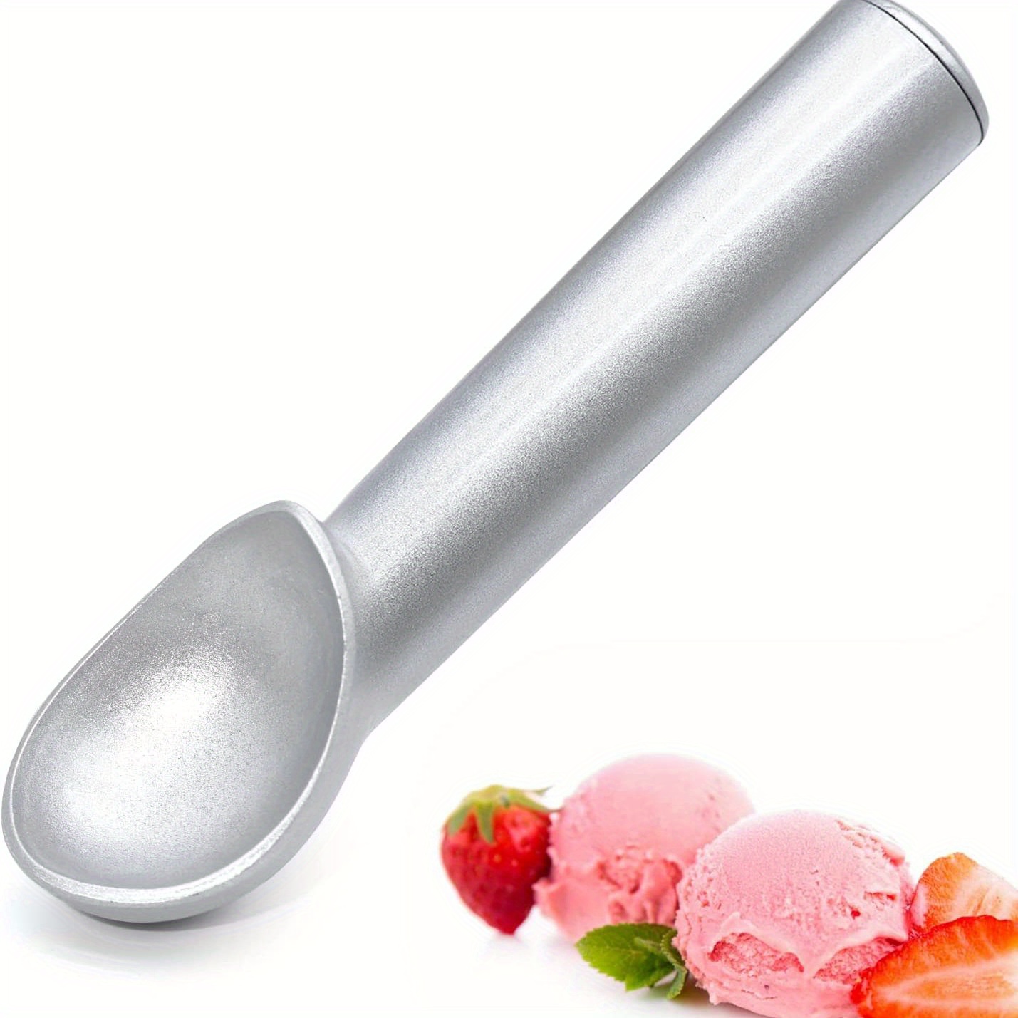 Premium Stainless Steel Ice Cream Scoop with Trigger Fruit Scoop Perfect  for Frozen Yogurt Sundae Ice