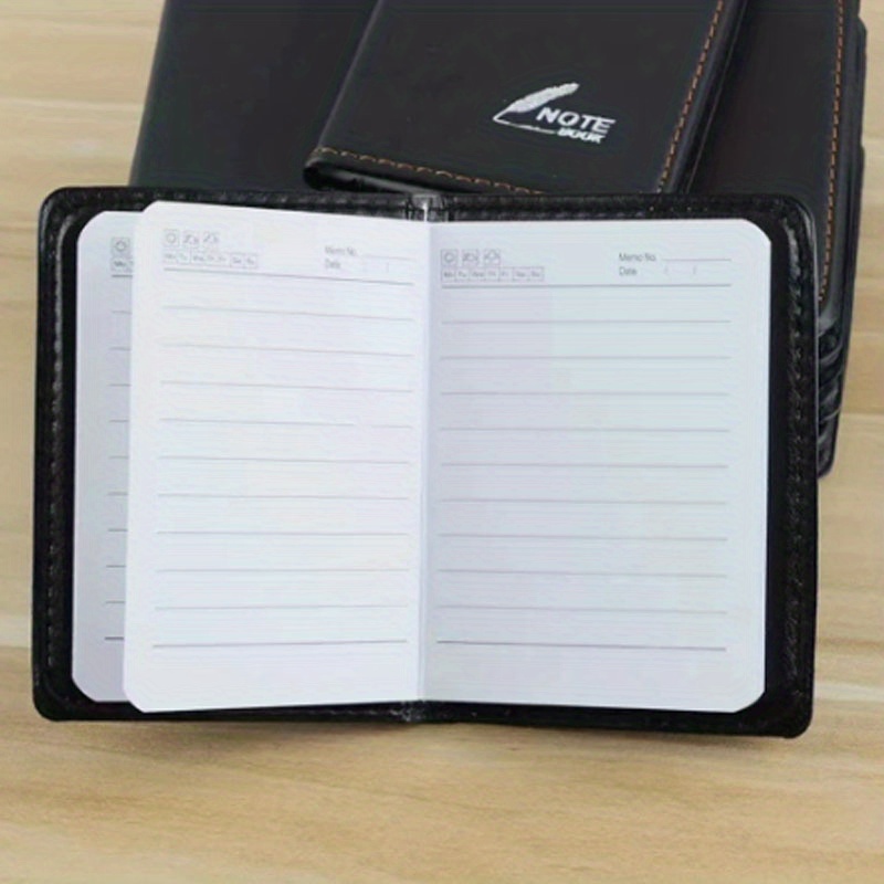 Pocket Notebook Mini Notepad Handbook Simulation Leather Temu