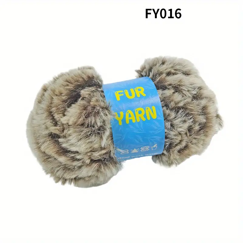 1pc Soft Yarn Faux Mink Fur Yarn For Diy Knitting And Crocheting
