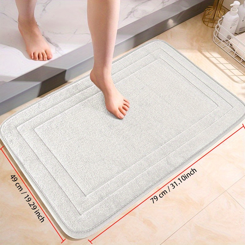 Inyahome Memory Foam Bath Rugs Non Slip Bath Mats for Bathroom Absorbent Rug  Machine Washable Quick Dry for Floor Rug Carpet - AliExpress
