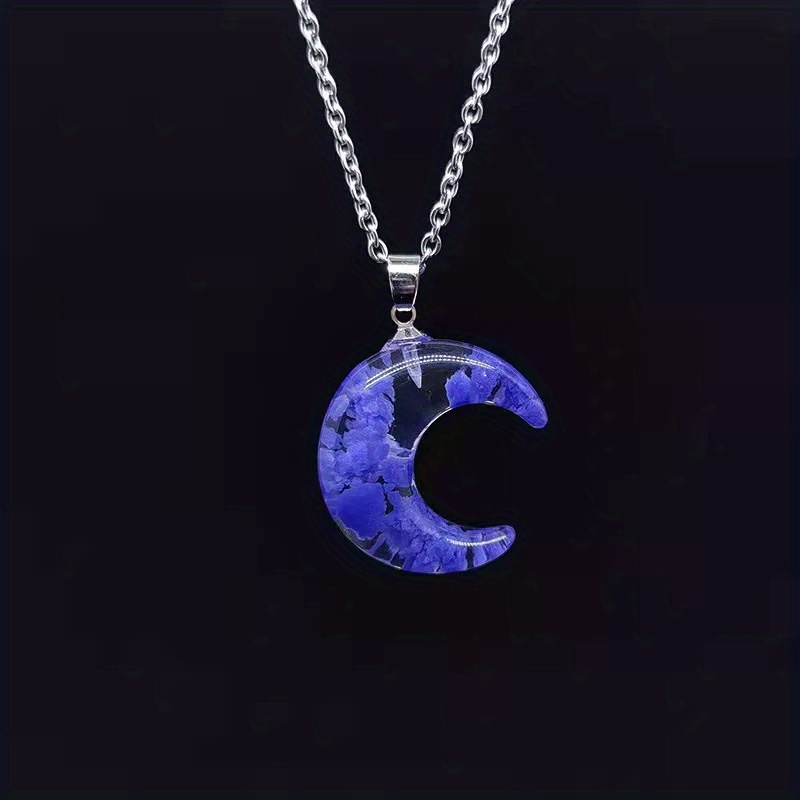 Blue on sale moon pendant