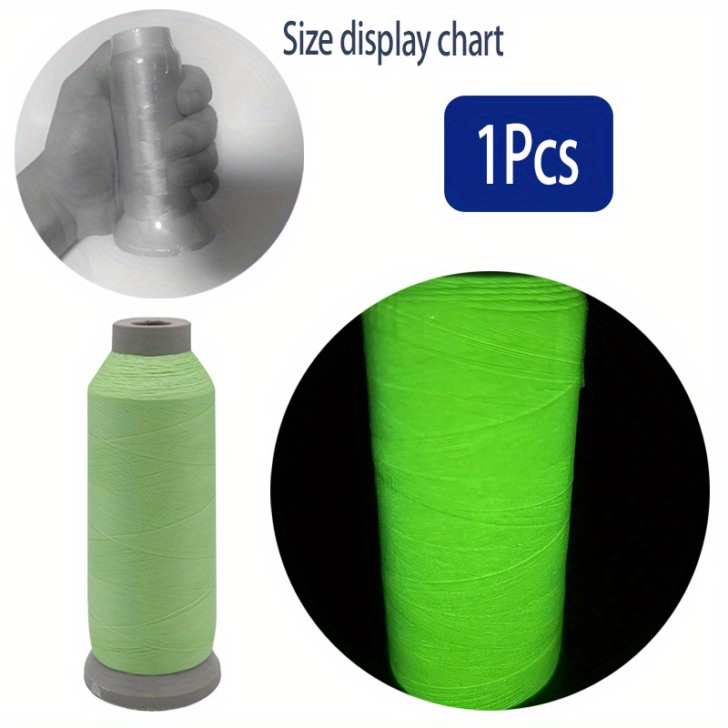1000 Yards Luminous Glow in the Dark Thread DIY Embroidery Sewing