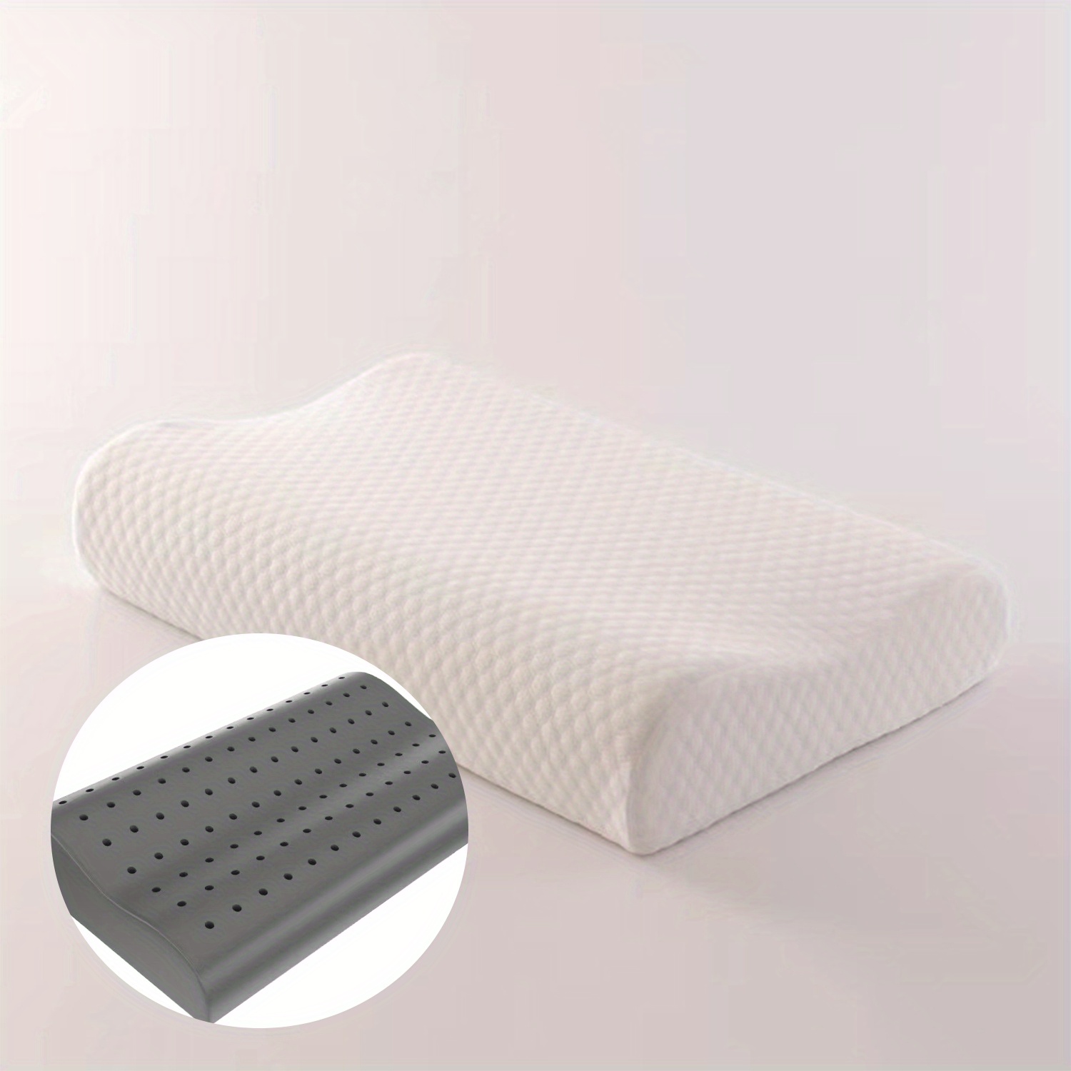 Oval Macaron Pillow Cervical Memory Foam Pillow Cooling Bed - Temu