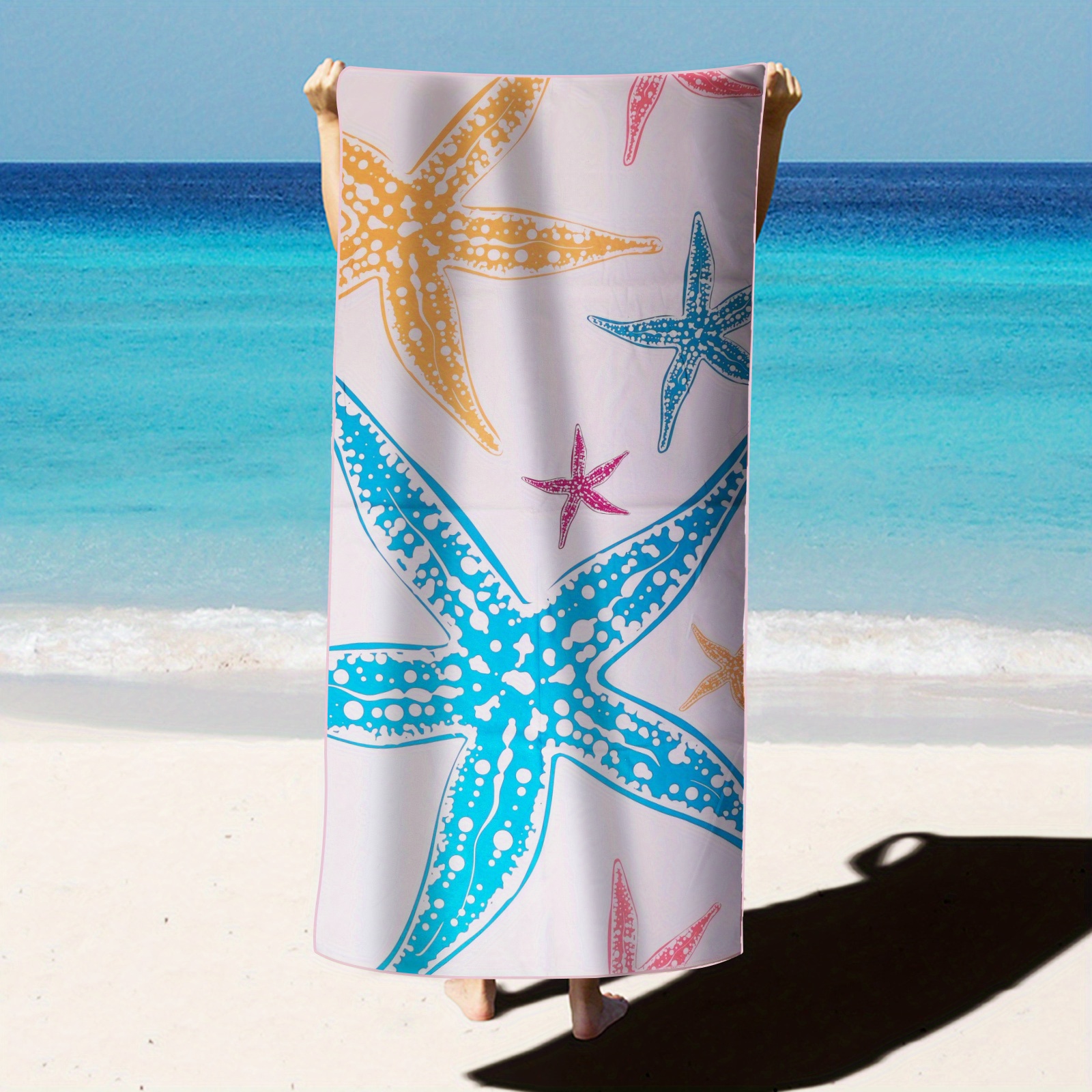 Toalla Playa Microfibra Sandía-Estilo económico con diseño dinámico Color  Azul Medidas 90x170cm