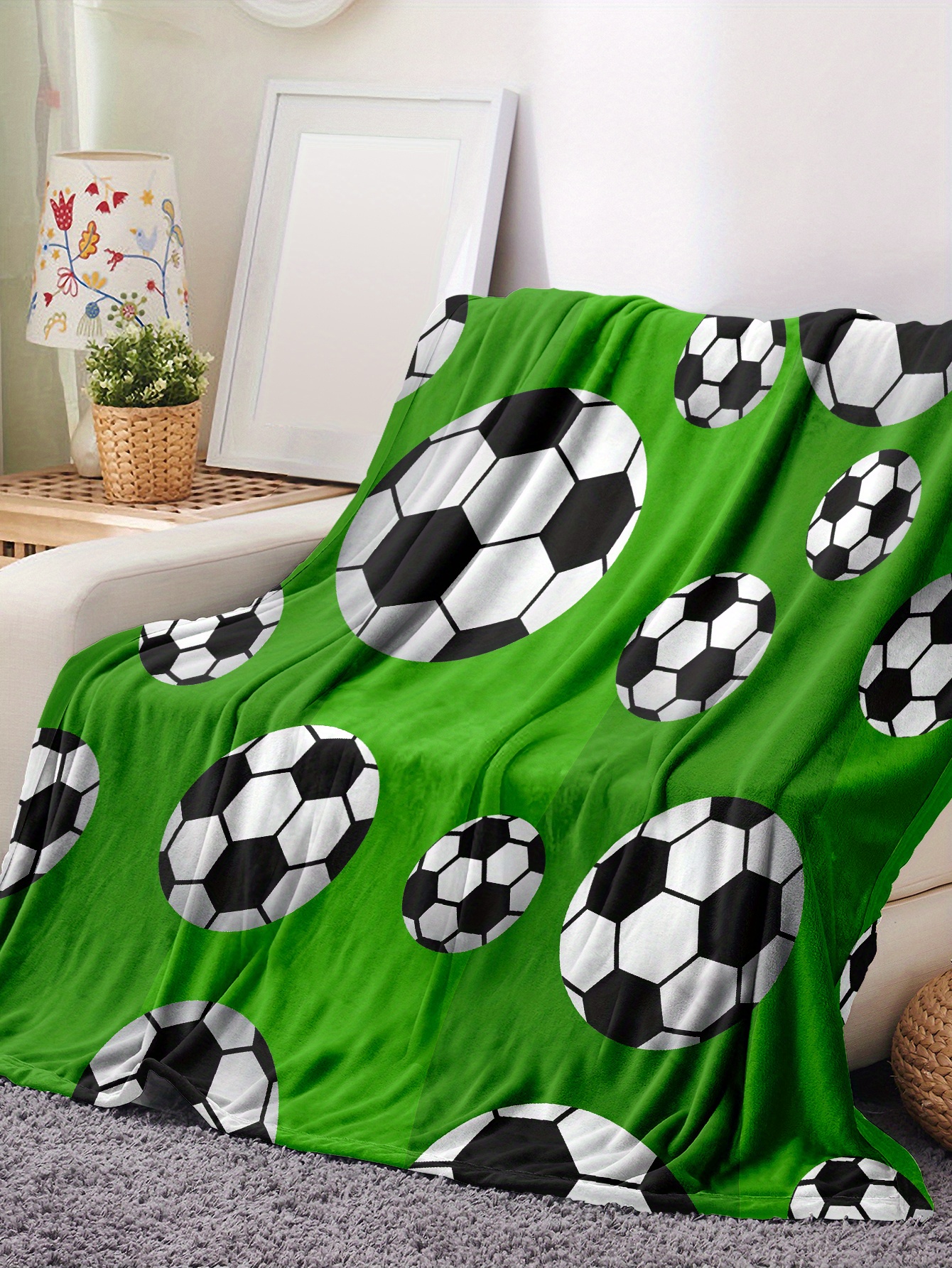 Football fleece throw discount blanket