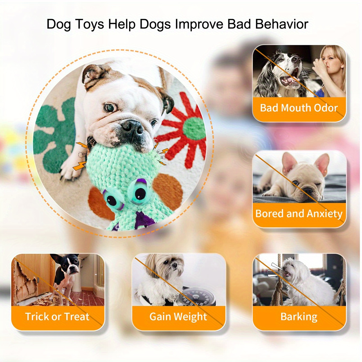 Dropship 1pc Plush Pets Dog Toys Animals Shape Sound Squeaky Chew  Bite-Resistant Cleaning Teeth Dog Chew Puppy Training Toy Pet Supplies to  Sell Online at a Lower Price