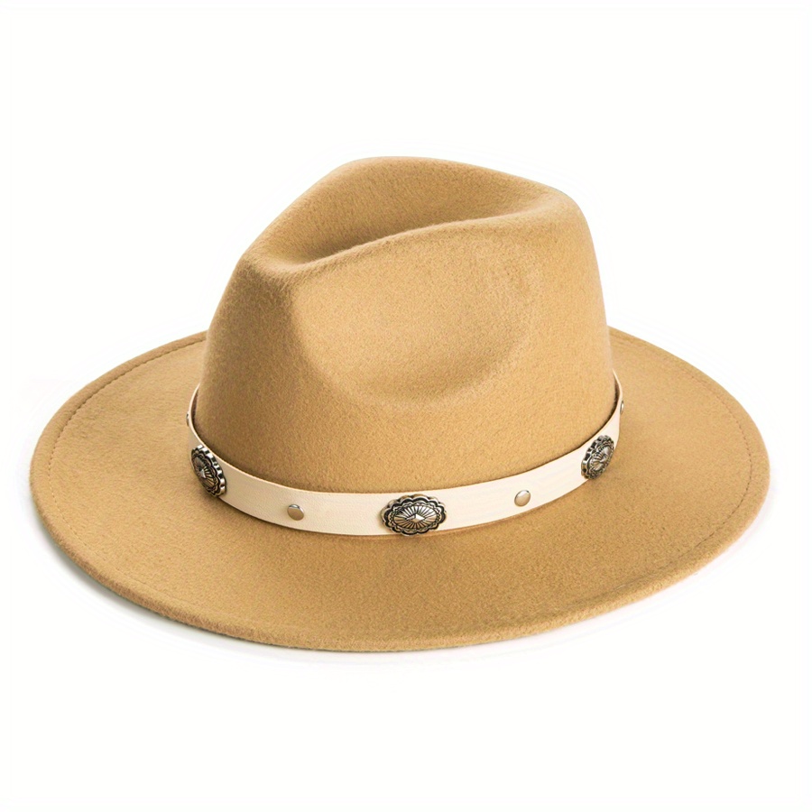 Fashion Hat With Decorative Big Brim Jazz Hat Mens Cool Charm Top Hat ...