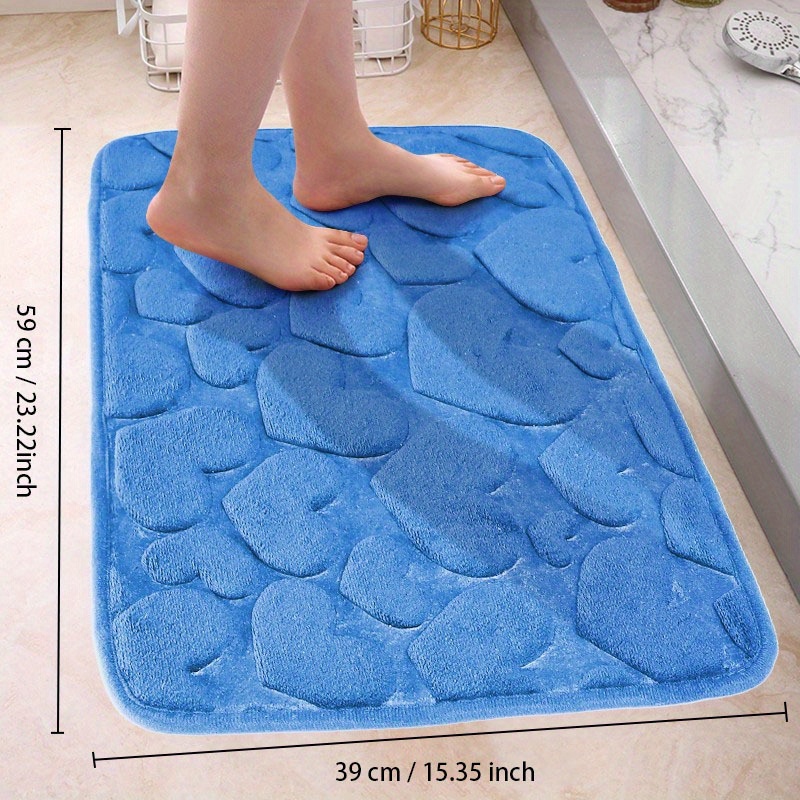 Super Absorbent Floor Mat, Cobblestone Bathroom Rugs, Super Absorbent Bath  Mat, Soft Non-slip Carpet For Bathroom Machine Washable Bath Rugs - Temu  United Arab Emirates