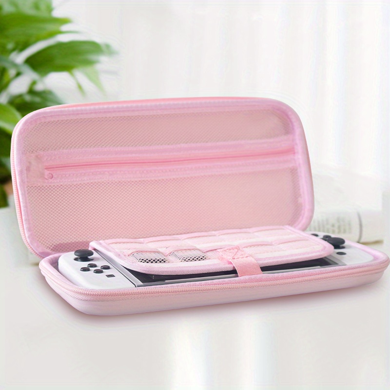 cute pink cherry blossoms storage bag cover case for nintendo switch portable travel carrying bag game accessories details 2