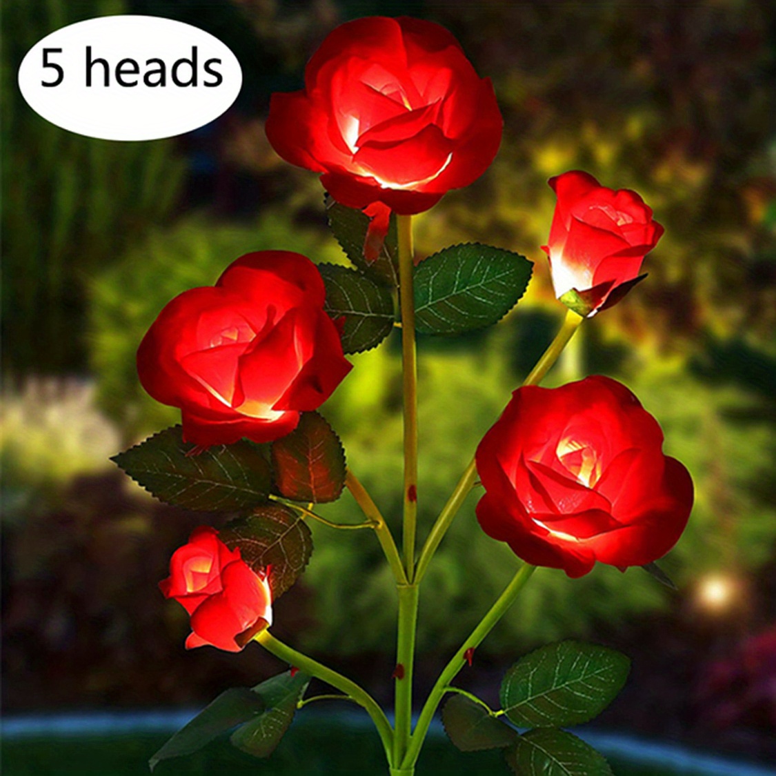 1/3/4/5 Kopf Solar Simulation Rose Lichter Sonnenblume LED-Leuchten Outdoor  Wasserdichte Garten lampe Patio Rasen Nacht lampe Blumen leuchten -  AliExpress