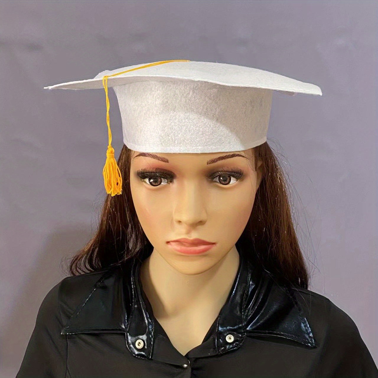 University Graduation Ceremony Hat Felt Bachelor Hat Tassel