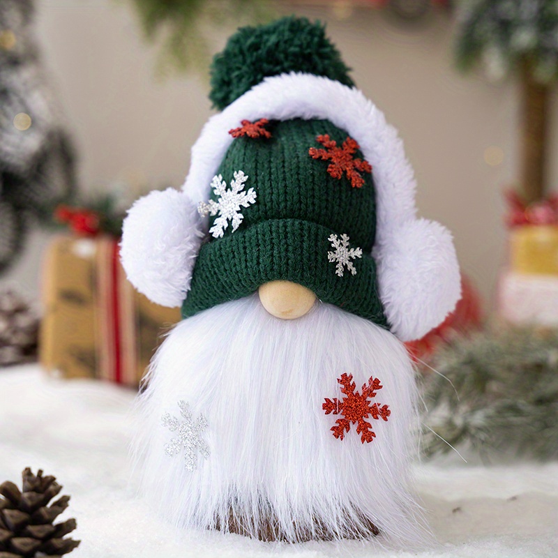 Merry Christmas Cute Gnome Snowman Dish Drying Mat 18x24 Inch Winter  Snowflake Christmas Tree Dish Drainer