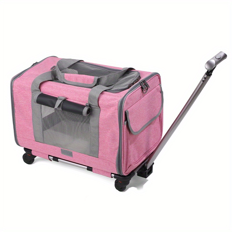 Extra Large Portable Pet Trolley Case, Detachable Dog Trolley Case, Large  Foldable Pet Bag Cat Travel Carrier Bag - Temu