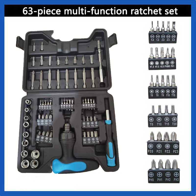 Ratchet Screwdriver Bit Sleeve Combination Set Multi Temu New Zealand