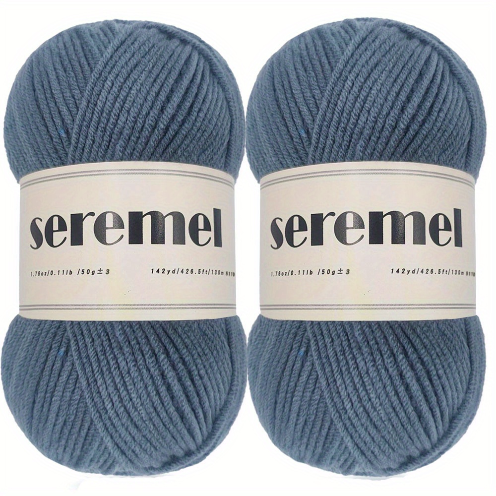 Solid Color 4 ply Acrylic Soft Yarn For Knitting And - Temu