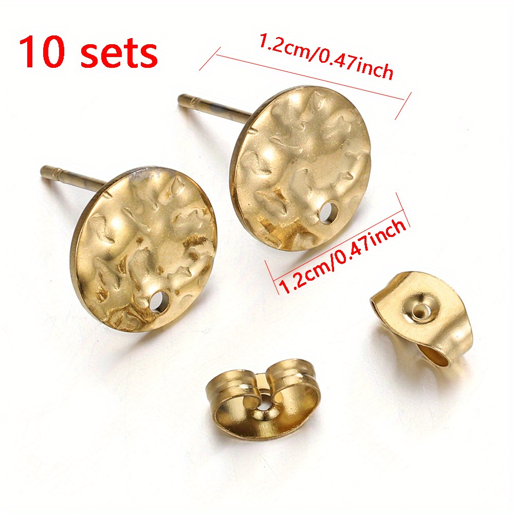 Earrings Posts Earring Making  Gold Earring Making Supplies - 10sets/lot  Gold - Aliexpress