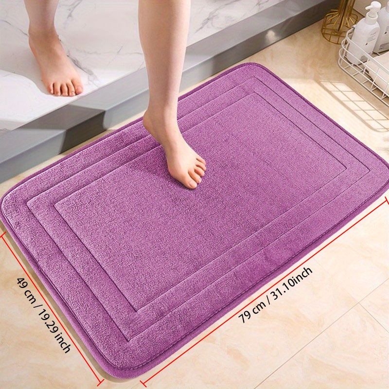 Stibadium Bathroom Rugs Soft Non Slip Absorbent Memory Foam Bath Mat  Dolphin with Water Resistant Rubber Back for Bath Room Tub Shower Floor  Mats 19.6