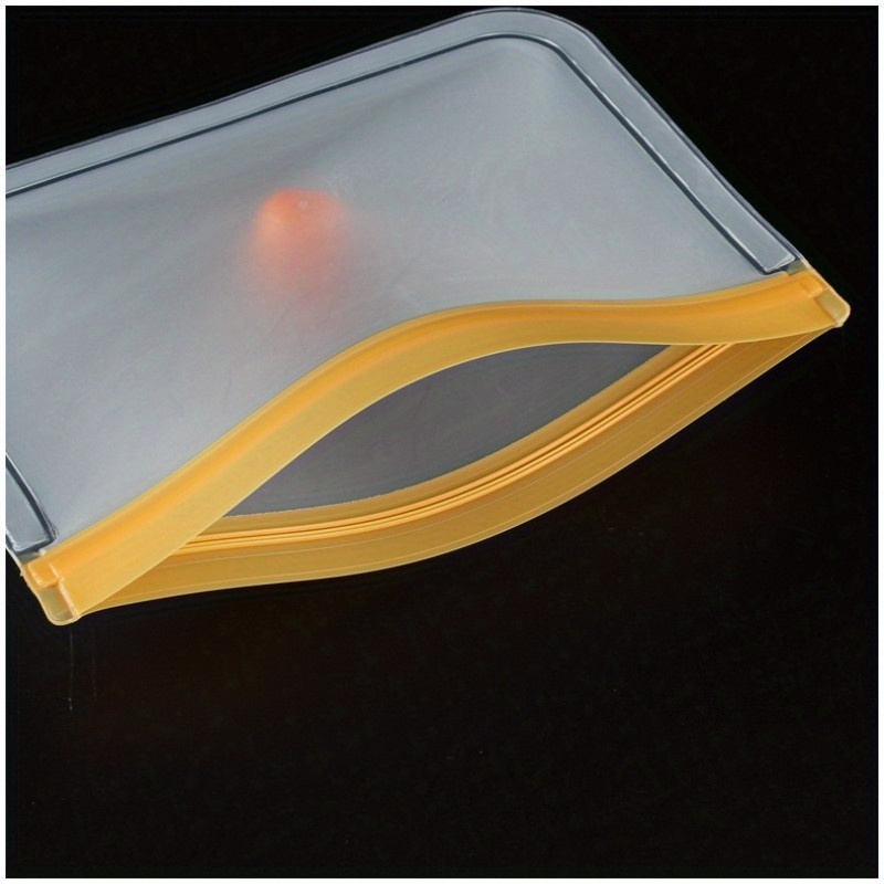 1pc Peva Food Bag Translucent Self-sealing Storage Bag