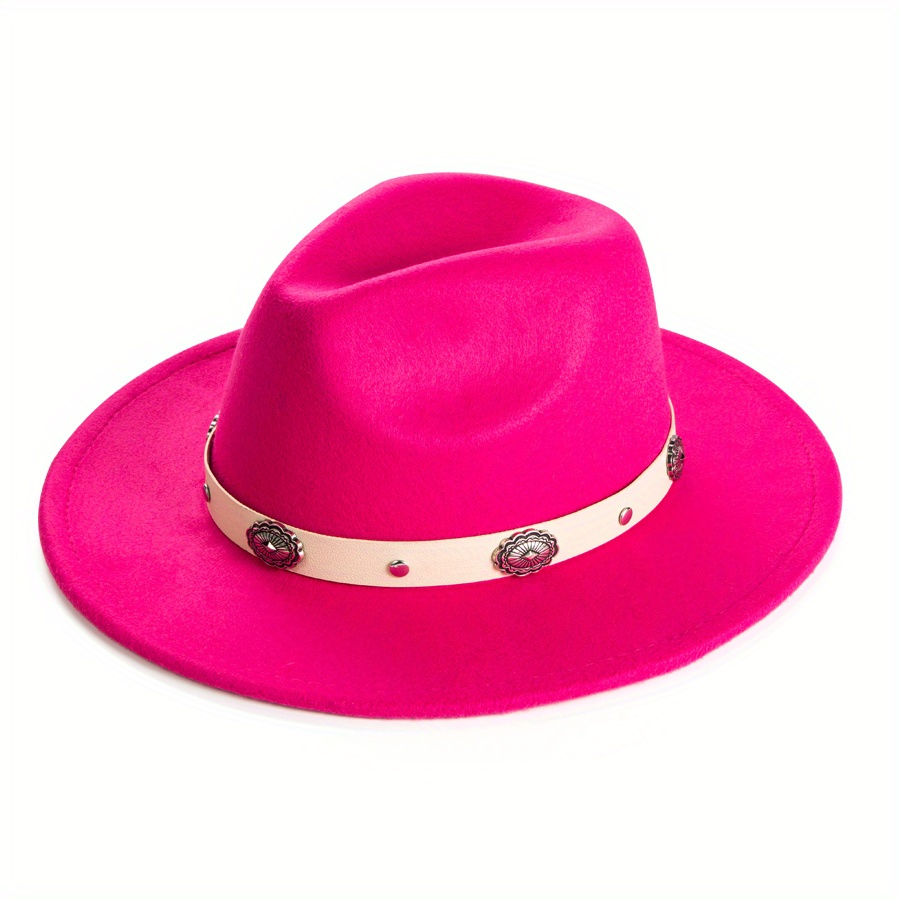 Fashion Hat With Decorative Big Brim Jazz Hat Mens Cool Charm Top Hat ...