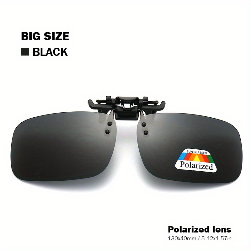 Polarized Clip-On Sunglasses UV Protection Men Driving