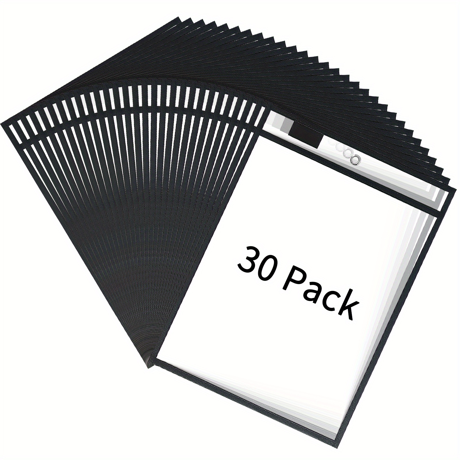 Dry Erase Pockets Sleeves, (10 Pack) A4 Paper Job Ticket Holders