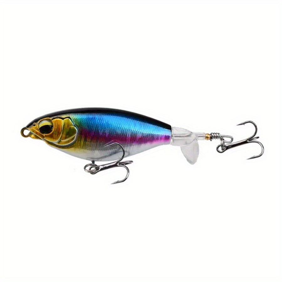Bass Whopper Lures Top Water Floating Rotating Tail Hard - Temu