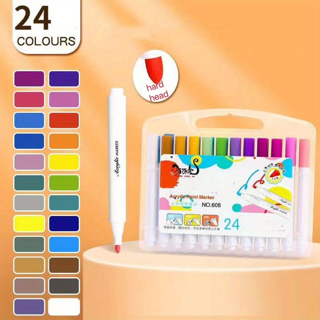 Paint Pens Acrylic Markers 48 Colors Paint Markers for Halloween