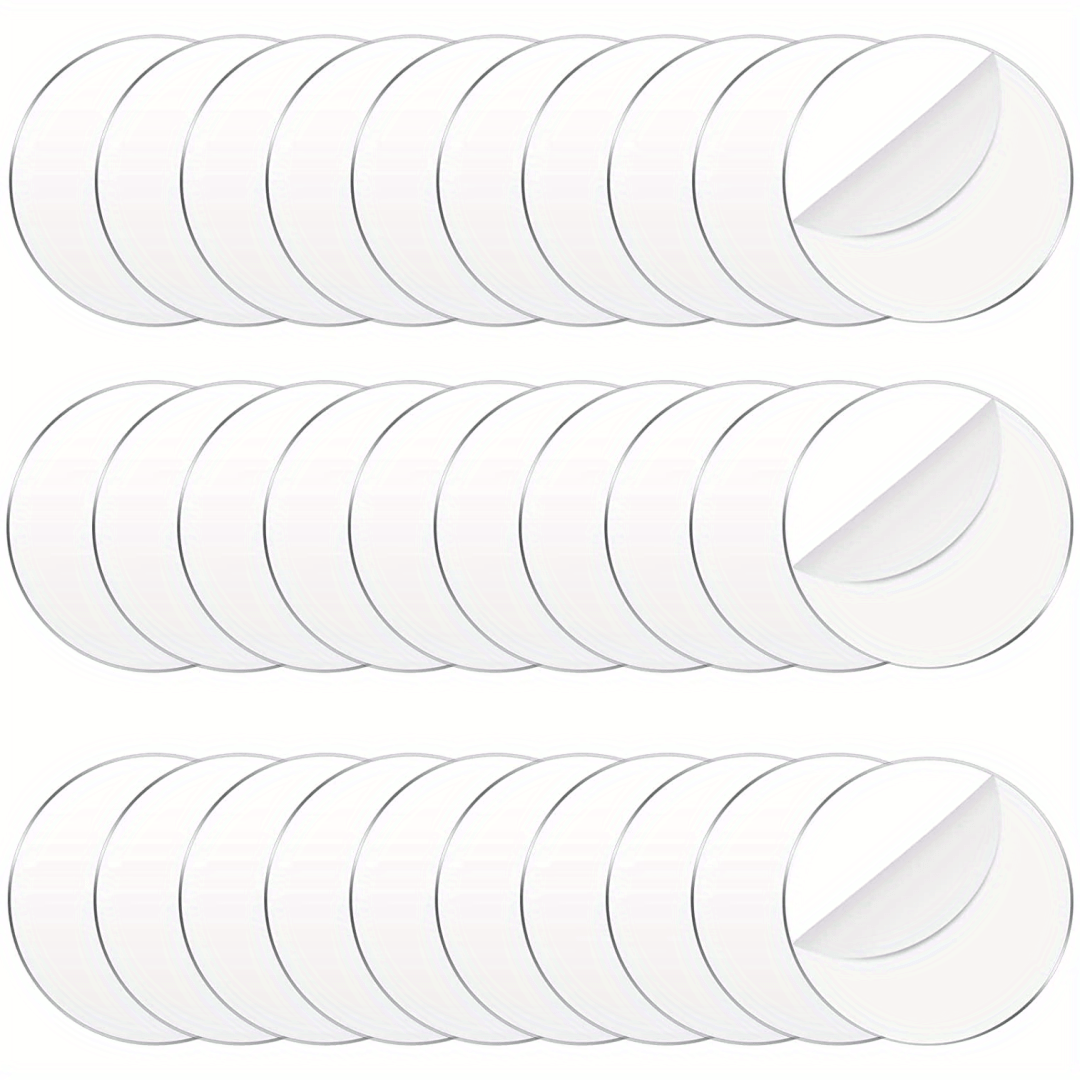 10 Pièces 4 Pouces Cercles Acryliques Transparentes Blancs - Temu France