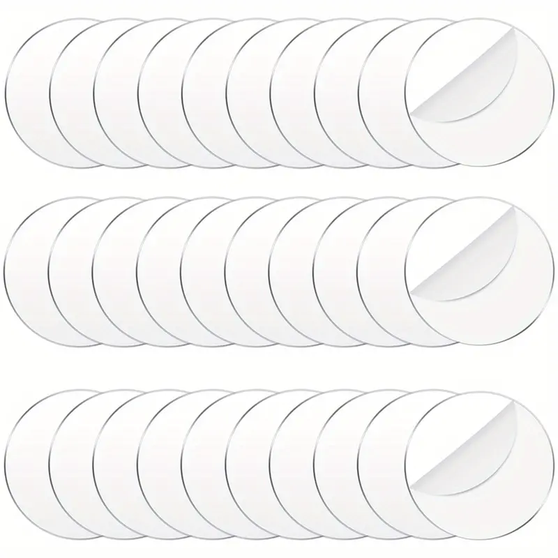 10 Pièces 4 Pouces Cercles Acryliques Transparentes Blancs - Temu Canada